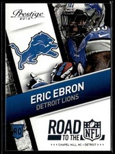2014 PRESTIGE ROAD TO THE NFL ERIC EBRON #20 DETROIT LIONS 3162