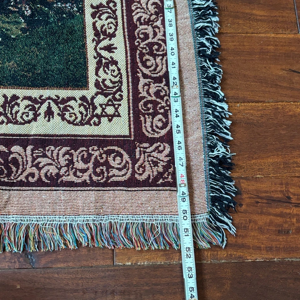 Equipo de Oración de Jerusalén Judaica Hogar por fin Manta Tejida Escena de Casa de Campo Foto 4 de 4