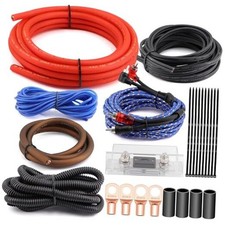 4 Gauge 4 AWG OFC Amplifier Wiring Kit - 3000W Car Audio Amp OFC 4 Gauge