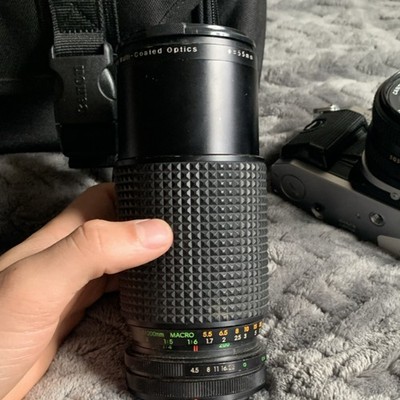 Canon AE-1 Program SLR Film Camera with 50mm & 80-200mm Lenses