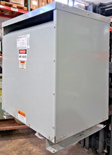 😏 GE GENERAL ELECTRIC 75 kVA TRANSFORMER 480 VAC HI 208/120 VAC LO 3∅ 9T23B3874