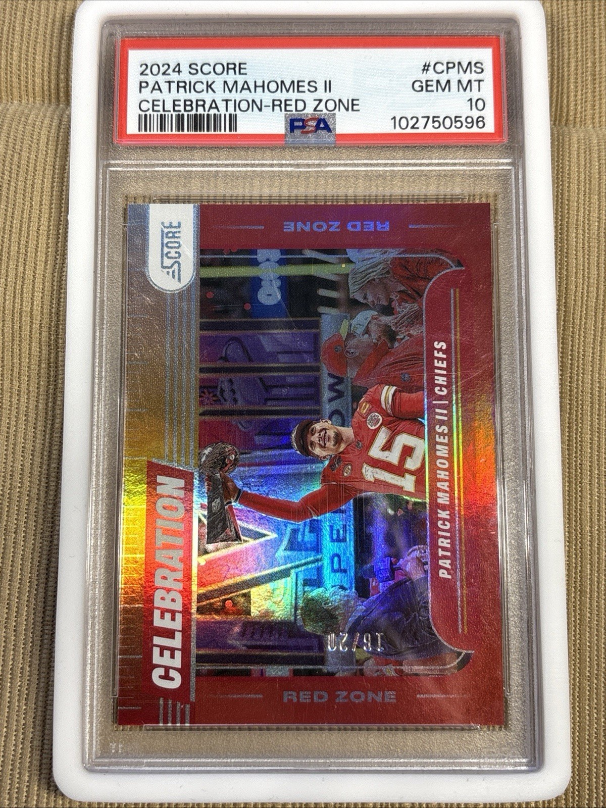 2024 Celebration Patrick Mahomes II  /20 PSA 10 CHASER PACK Read Description