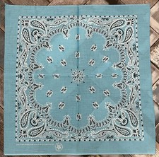 Vintage Wamcraft Bandana 14193 50 Cotton 50 Poly Selvedge USA