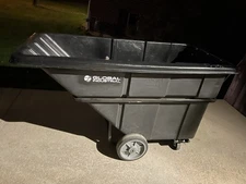 💪 Global Industrial Heavy Duty Black Tilt Truck #00cp273 1 Cu. Yd. 1250 Lbs Max