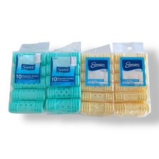 Vintage Snap On Hair Rollers Magnetic Expressions Suave Lot Medium/Large