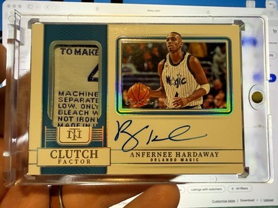 2022-23 National Treasures Anfernee Hardaway Penny Laundry Tag Autograph #d 1/1