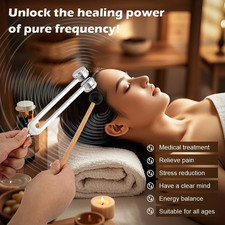 Tuning Forks Healing Set 128Hz 136.1Hz 256Hz 384Hz Tuning Fork Reflex Hammer
