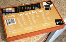 Mahitoi Deluxe Art Set 80 Piece Mixed Media Drawing Painting Kit