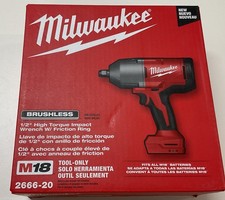 Milwaukee M18 1/2" Brushless High Torque Impact Wrench 2666-20 Red/Black - NEW 