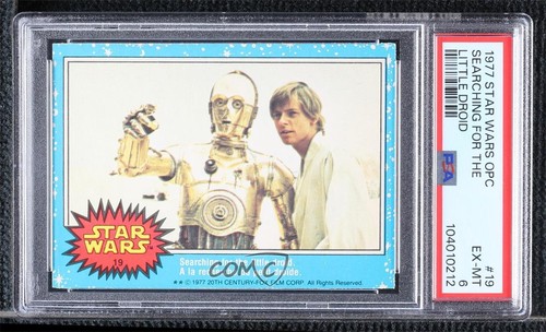 1977 OPC Star Wars #19 Searching for the little droid — PSA 6