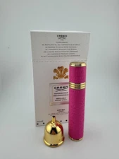 ✨Creed Vaporisateur Rechargeable, Refillable Pocket Spray, 10ml Gold/Pink Neon