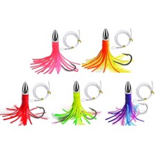 Seawater Fishing Lures Metal Head Octopuses Squid Skirt Baits Fishing Accessory