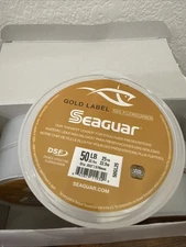Seaguar (6 Pack, 50lb/25ft) Gold Label Fishing Line, 100% Fluorocarbon, Clear