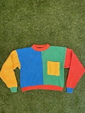 vintage color block sweater LizSport Small