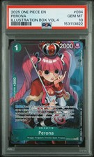 2025 ONE PIECE PROMOS ILLUSTRATION BOX VOL.4 034 PERONA PSA 10