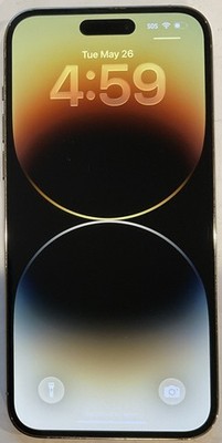 CRACKED BACK GLASS, GSM UNLOCKED GOLD iPhone 14 PRO MAX, 256GB A2651 MG8V3LL/A
