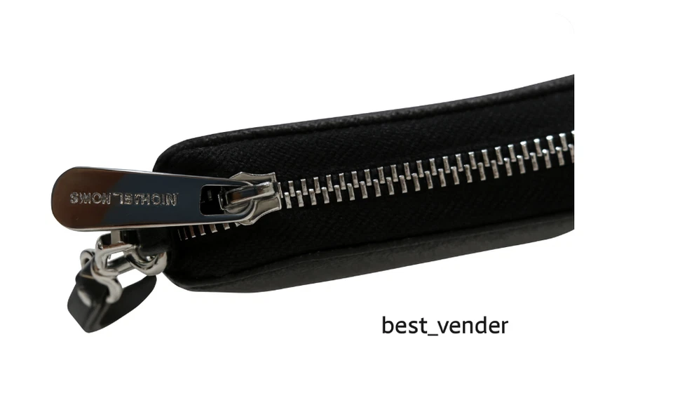 Portafoglio da polso continentale da viaggio Michael Kors Jet Set nuovo con etichette - firma nera - Immagine 3 di 4