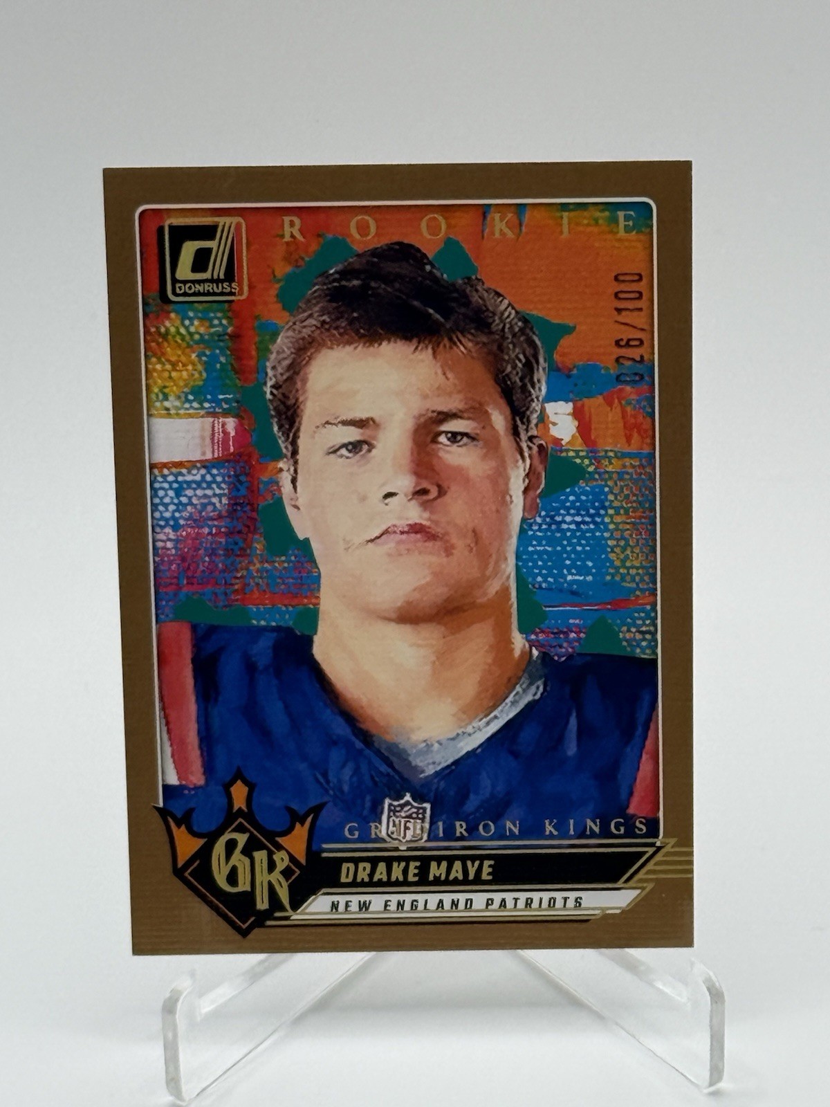 2024 Panini Donruss Rookie Gridiron Kings DRAKE MAYE Patriots RC /100