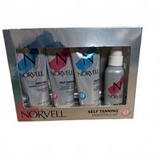 NEW Norvell Self Tanning Essentials Kit Sunless Tanner Spray Cleanser Mousse