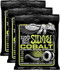 3Pack Ernie Ball Super Slinky Electric Guitar Strings 10-46 Gauge Ideal for Rock