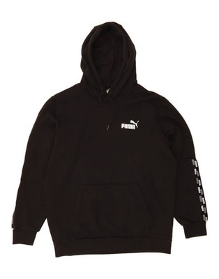 Puma Herren Graphic Hoodie Pullover Medium Schwarz Baumwolle DO45