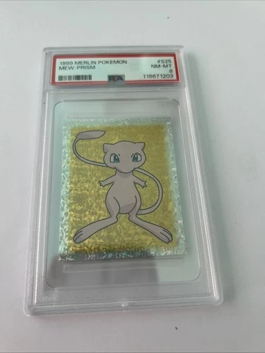 1999 Merlin Pokemon Mew Prism #S25 PSA 8