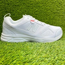 New Balance 623v3 Mens Size 13EE Triple White Training Walking Shoes Sneakers