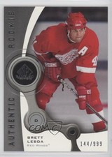 2005-06 SP Game Used Edition Authentic Rookies 144/999 Brett Lebda #105 fm0