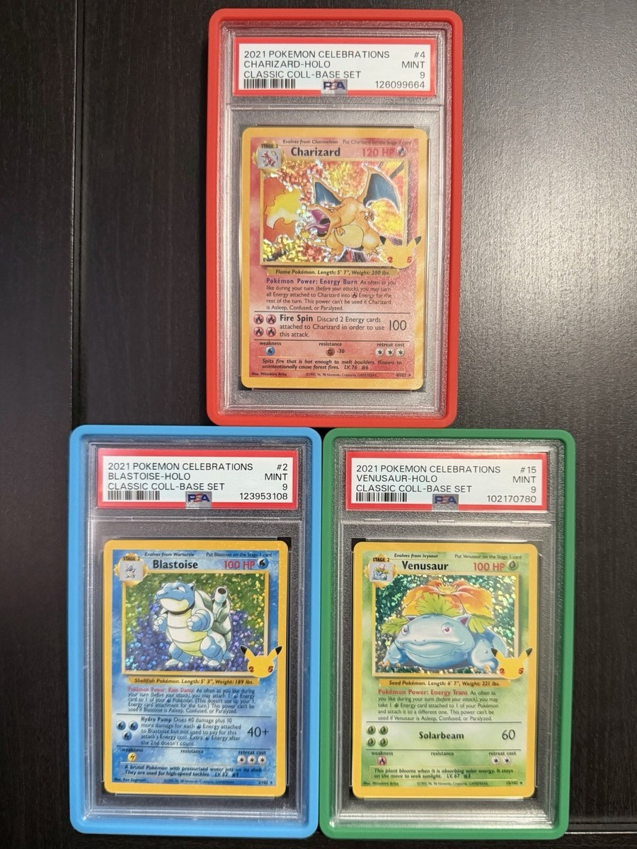 Pokémon Charizard Blastoise Venusaur Celebrations SET Collection