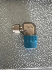 Swagelok Elbow Connector Fitting, 1/4" Tube x 1/2" Male NPT,  SS-400-2-8