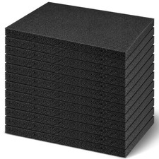 Frienda Polyethylene Foam Sheet 12 Pcs,12" X 8" X 12 x 8 x 0.5 inches, black