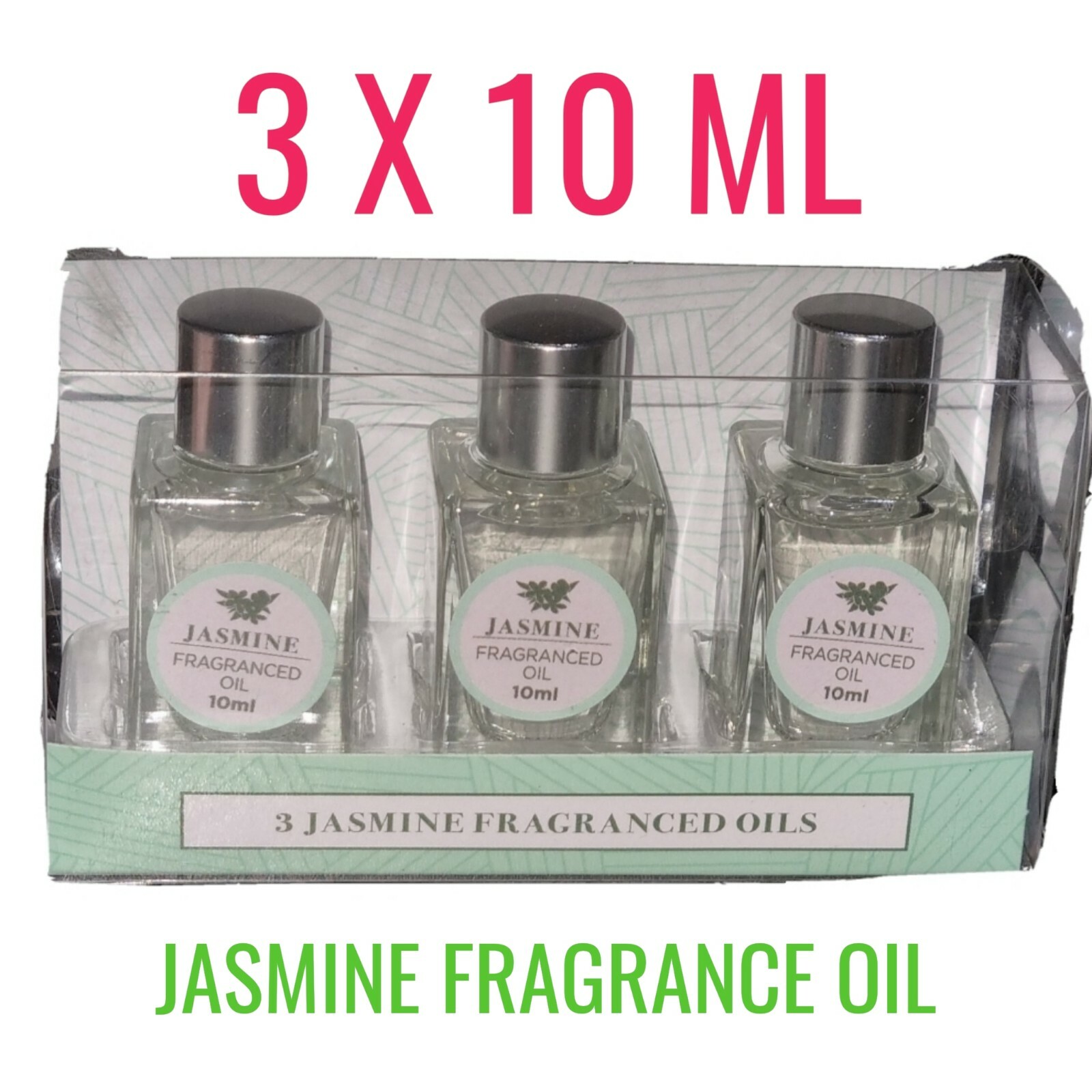 Jasmine Fragrance Oils for Oil Burner, Diffuser, Wax Melts Making 3x10ml