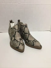 Womens Snakeskin Look Ankle Boots Size 9 1/2