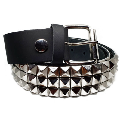 Pyramiden Nieten Leder Jeansgürtel 38 mm 
