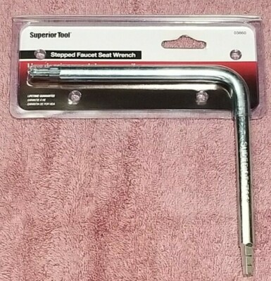 Superior Tool 6'' x 6 inch Stepped Faucet Seat Wrench 03860