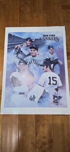 Póster de Gayle Gibson de los Yankees de Nueva York - 28""X20" Gils W - Póster oficial de los Yankees - Imagen 9 de 9