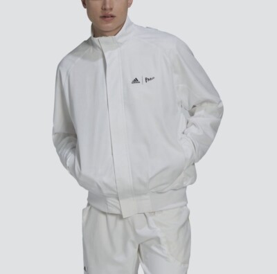 【美品】adidas × PARLEY ショート丈 トラックジャケット 2XL Adidas Men's London Parley Tennis Jacket Size 2XL White New MSRP