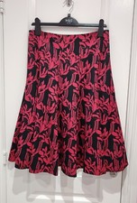 SALE Monsoon Collection Ramona Black & Red Skirt UK 10 Christmas Gift