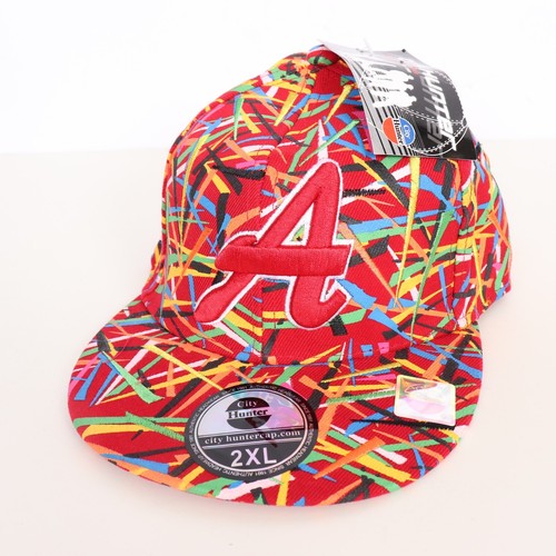 Atlanta Braves MBL Baseball Cap Hat Red Confetti City Hunter Size 2XL NWT eBay