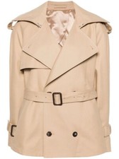 Wardrobe.nyc Crop Trench In Khaki Size Small