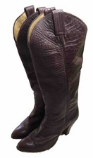 Tony Lama Women’s Size 7 Leather High Heeled Cowboy Boot El Paso TX Made In USA