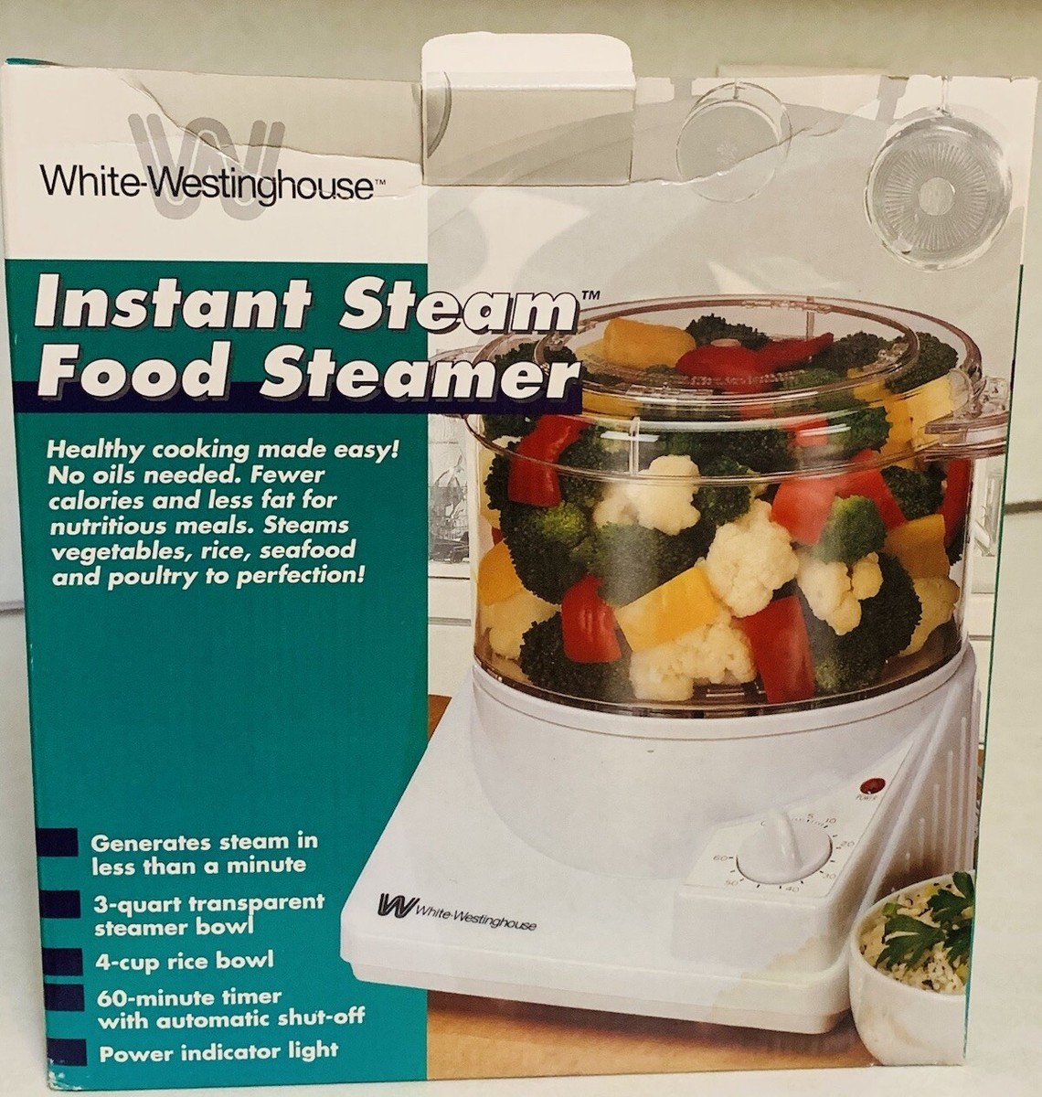 White-Westinghouse Instant Steamer Veggie Rice Cooker Model White-Westinghouse Instant Steamer Veggie Rice Cooker Model