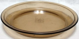 9” VISIONS PIE BAKING PLATE Fireside By Pyrex #209