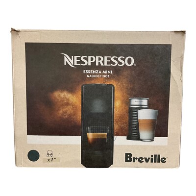 Breville Nespresso Essenza Mini Espresso Machine w/ Aeroccino 3 Milk Frother