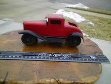 Vintage 1930s Wyandotte Pressed Steel Ford Model A Coupe Toy Auto Car - Original