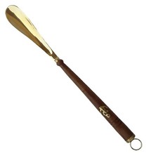 Wooden Shoe Horn With Brass Tounge Vintage Shoe Accessories Collectables Gift