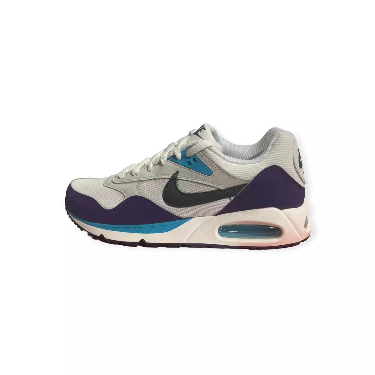Nike Women's Air Max Correlate White/Dark Grey-Club Purple Shoes (511417-153)