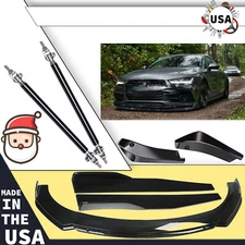 For Audi A4 A5 A6 A7 B7 Front Bumper Lip Splitter Spoiler Body Kit Side Skirt/