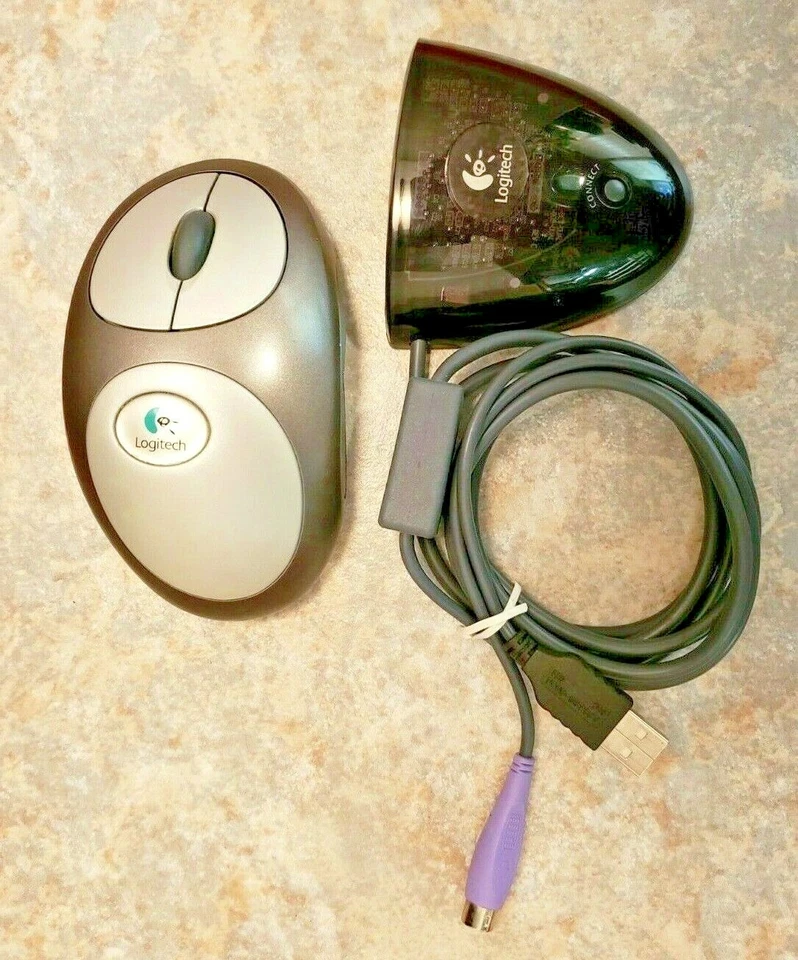 Logitech M-RR63 Wireless Optical Mouse & C-BD9 Dual Receiver - Image 2 of 4