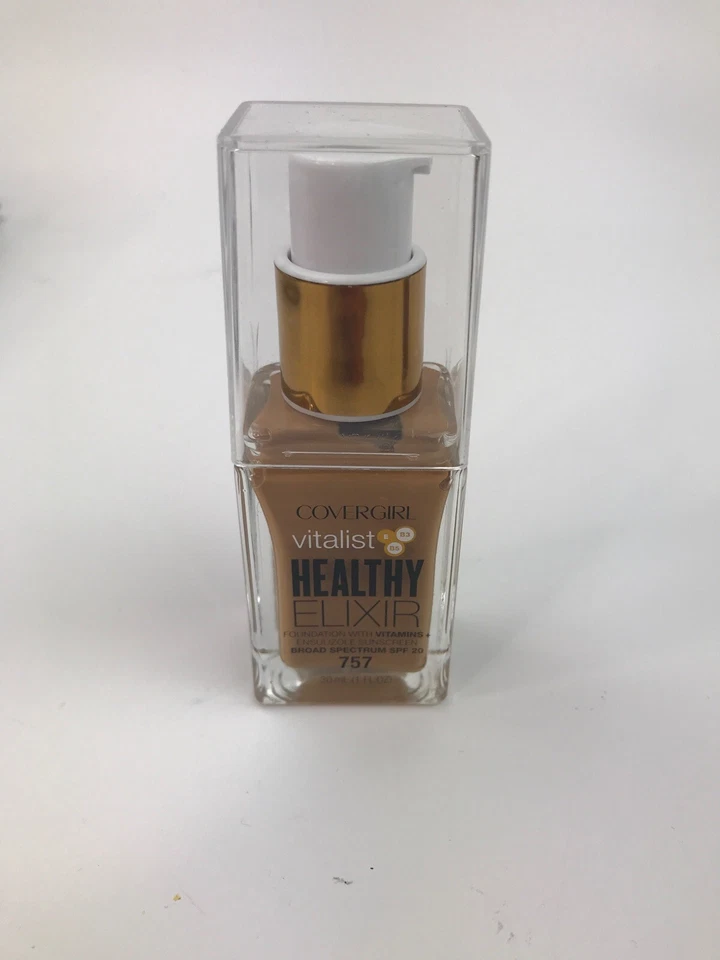 New Covergirl Vitalist Healthy Elixir Foundation 775 Soft Sable & 757 Golden Tan - Image 4 of 4